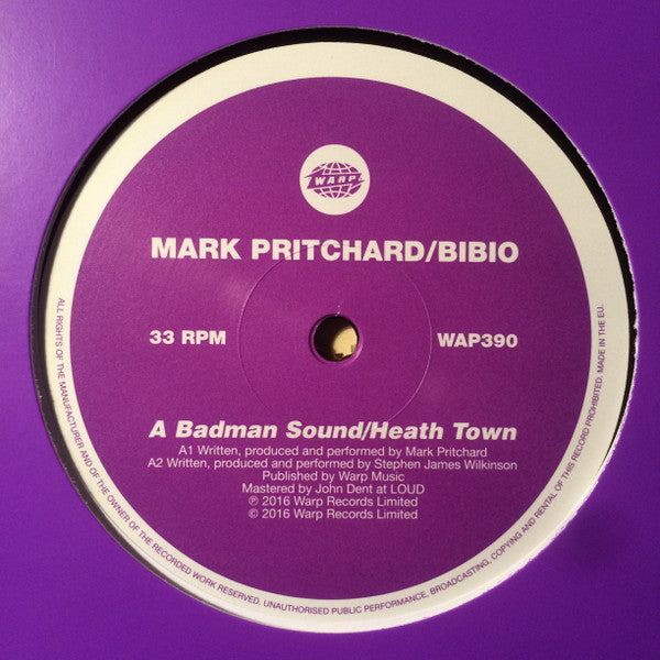 Mark Pritchard / Bibio / Chris Clark : A Badman Sound / Heath Town / Inf Inf Inf Inf (12