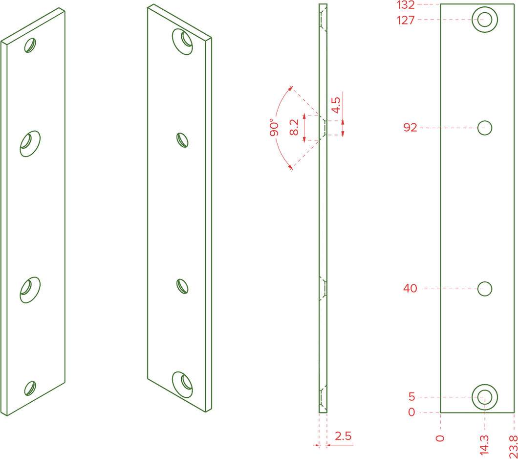 Tiptop Audio Z-Rails Bracket Pair