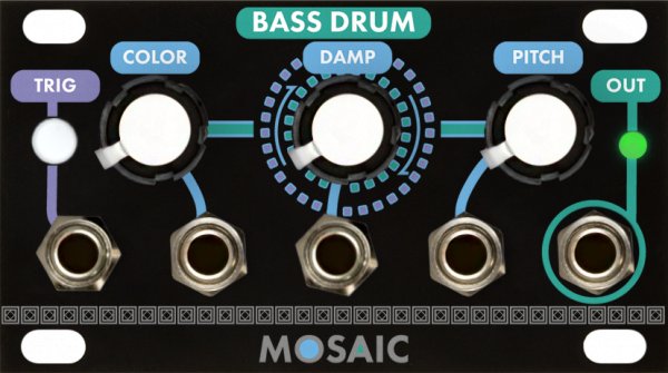 Mosaic Bass Drum